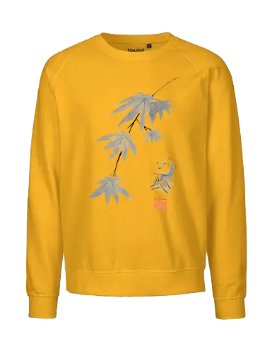maple jizo - jizo, maple, tree, sumie, japan - Fairtrade Sweatshirt