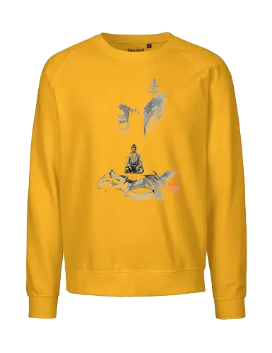 meditation - samurai, fall, sumie, japan - Fairtrade Sweatshirt