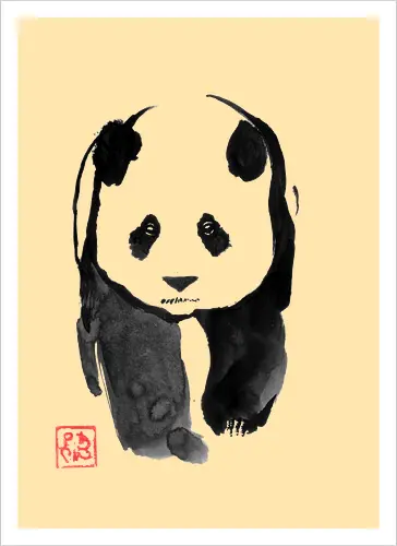panda walking