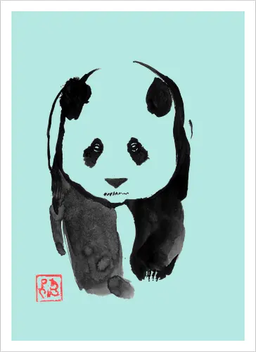 panda walking