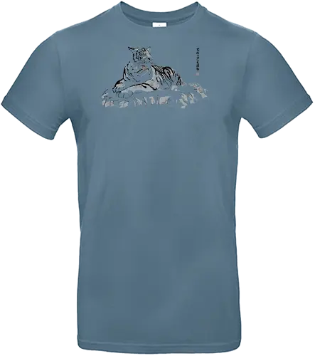tiger ishii uenimo san nen - tiger, sumie, japan, kanji, proverb - Standard T-Shirt