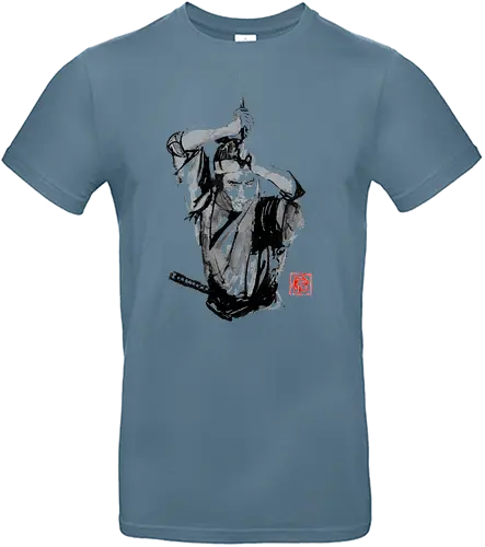 samurai en garde - samurai, sumie, japan - Standard T-Shirt