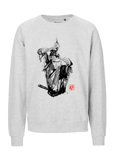 samurai en garde - samurai, sumie, japan - Fairtrade Sweatshirt