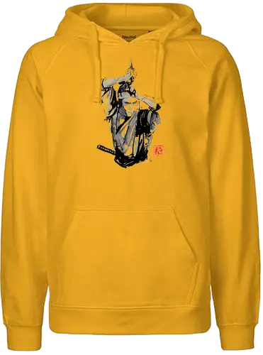 samurai en garde - samurai, sumie, japan - Fairtrade Hoodie