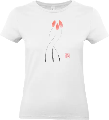 tulip - tulip, flower, sumie, japan - Standard T-Shirt (Women)