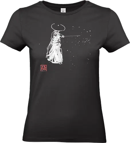zan white - zan, sumie, japan, samurai - Standard T-Shirt (Women)