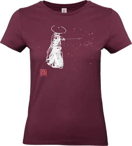 zan white - zan, sumie, japan, samurai - Standard T-Shirt (Women)