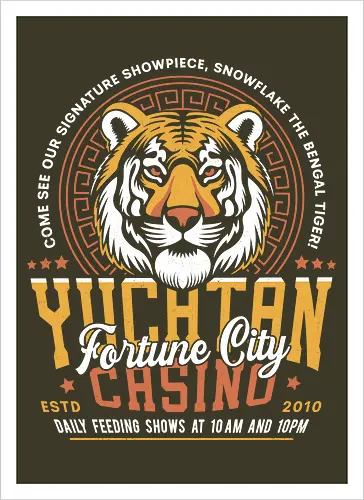 Yucatan Casino Snowflake Grunge