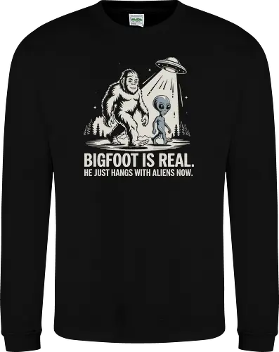 Bigfoot is real. He just hangs with aliens now