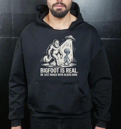 Bigfoot is real. He just hangs with aliens now
