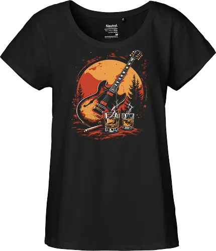Guitar sunset