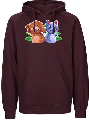 EpicStun - Cat&Dog - youtube, youtuber, merchandise, minecraft, epicstun, epicstunlp - Fairtrade Hoodie