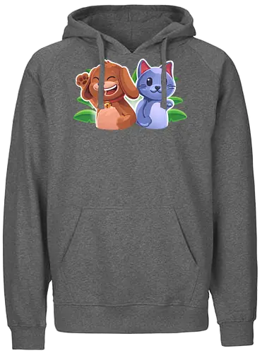 EpicStun - Cat&Dog - youtube, youtuber, merchandise, minecraft, epicstun, epicstunlp - Fairtrade Hoodie