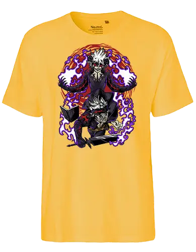 Demonborn Fury Colors - Wizard, Sorcery, Battle, Dragon, Swordfight, Knight, Magical World, Powers, Growth, Team Spirit, Ambition, Demonborn Fury Colors, Magie, Fantasy, Abenteuer, Zauberer, Magier, Kampf, Zauberei, Drachen, Mittelalter, Helden, Freundschaft, Mut, Spannung, Action, Shonen, Dunkelheit, Licht, Magischer Kampf, Zaubersprüche, Schwertkampf, Ritter, Magic, Fantasy, Adventure, Medieval, Hero, Friendship, Courage, Action, Shonen, Darkness, Light, Spellcasting, Hope, Destiny, Mystery, Magische Welt, Magische Kräfte, Wachstum, Teamgeist, Ehrgeiz, Hoffnung, Schicksal, Geheimnis - Fairtrade T-Shirt