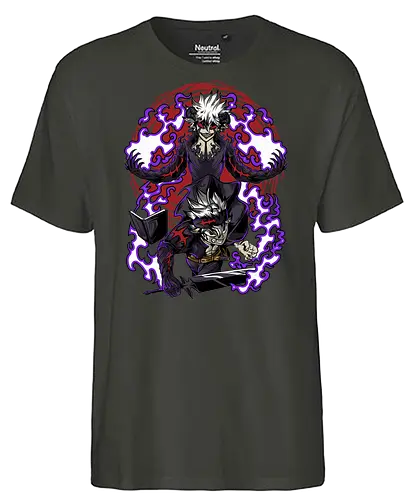 Demonborn Fury Colors - Wizard, Sorcery, Battle, Dragon, Swordfight, Knight, Magical World, Powers, Growth, Team Spirit, Ambition, Demonborn Fury Colors, Magie, Fantasy, Abenteuer, Zauberer, Magier, Kampf, Zauberei, Drachen, Mittelalter, Helden, Freundschaft, Mut, Spannung, Action, Shonen, Dunkelheit, Licht, Magischer Kampf, Zaubersprüche, Schwertkampf, Ritter, Magic, Fantasy, Adventure, Medieval, Hero, Friendship, Courage, Action, Shonen, Darkness, Light, Spellcasting, Hope, Destiny, Mystery, Magische Welt, Magische Kräfte, Wachstum, Teamgeist, Ehrgeiz, Hoffnung, Schicksal, Geheimnis - Fairtrade T-Shirt