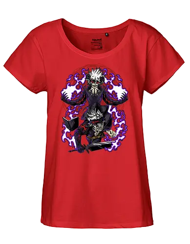 Demonborn Fury Colors - Wizard, Sorcery, Battle, Dragon, Swordfight, Knight, Magical World, Powers, Growth, Team Spirit, Ambition, Demonborn Fury Colors, Magie, Fantasy, Abenteuer, Zauberer, Magier, Kampf, Zauberei, Drachen, Mittelalter, Helden, Freundschaft, Mut, Spannung, Action, Shonen, Dunkelheit, Licht, Magischer Kampf, Zaubersprüche, Schwertkampf, Ritter, Magic, Fantasy, Adventure, Medieval, Hero, Friendship, Courage, Action, Shonen, Darkness, Light, Spellcasting, Hope, Destiny, Mystery, Magische Welt, Magische Kräfte, Wachstum, Teamgeist, Ehrgeiz, Hoffnung, Schicksal, Geheimnis - Fairtrade Girl Shirt