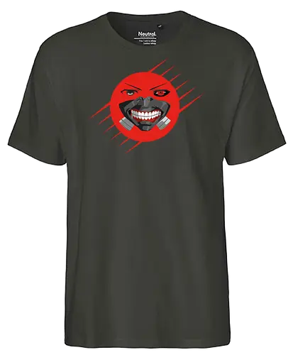 Feral Mask - Feral Mask, Dystopie, Übernatürlich, Horror, Spannung, Drama, Action, Jugendkultur, Angst, Kampf, Außenseiter, Geheimnisvoll, Dunkel, Magie, Verwandlung, Japanisches Setting, Survival, Psychothriller, Monster, Mythologie, Fantasie, Emotionen, Rätsel, Gothic, Schwarz, Weiß, Illustration, Kunst, Dystopia, Paranormal, Horror, Thriller, Drama, Action, Youth Culture, Fear, Battle, Outcast, Mysterious, Dark, Magic, Transformation, Japanese Setting, Survival, Psychological, Monster, Mythology, Fantasy, Emotions, Puzzle, Gothic, Black, White, Illustration, Art - Fairtrade T-Shirt