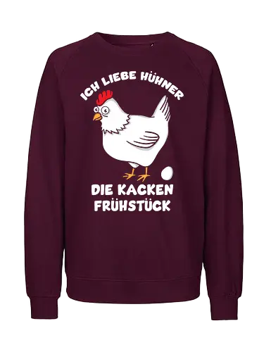 Ich liebe Hühner - Fairtrade Sweatshirt