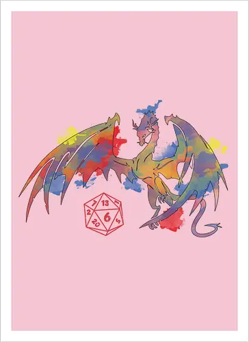 Dragon plays with D20