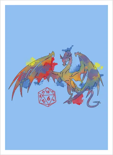 Dragon plays with D20