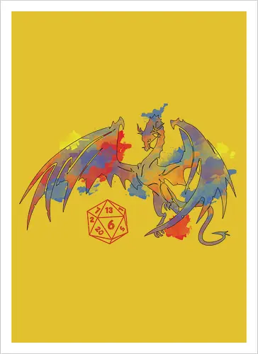 Dragon plays with D20
