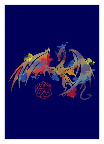 Dragon plays with D20