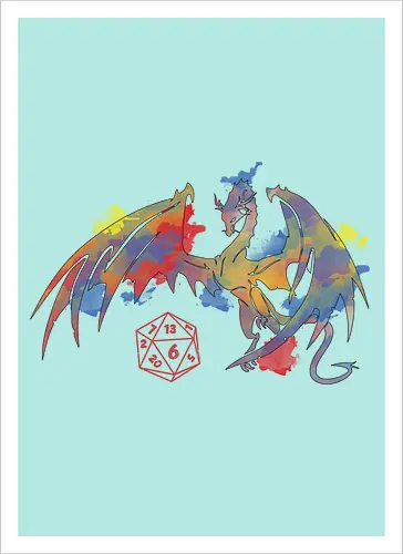 Dragon plays with D20