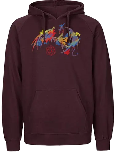 Dragon plays with D20 - Fairtrade Hoodie