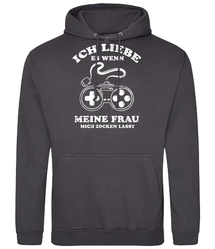 Ich liebe es wenn meine Frau mich zocken lässt - Standard Hoodie