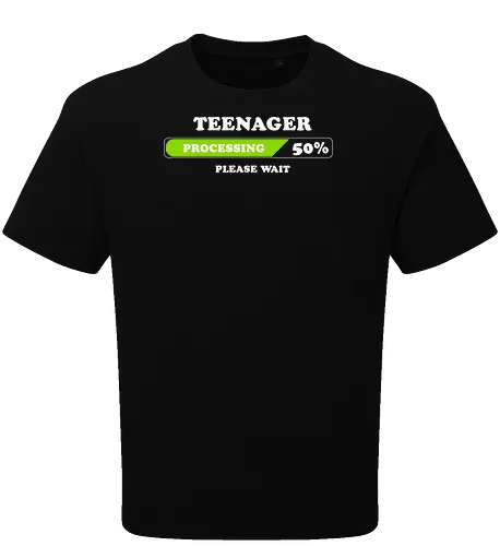 Teenager processing please wait