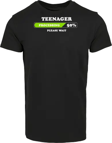 Teenager processing please wait