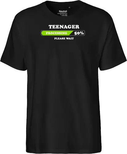 Teenager processing please wait
