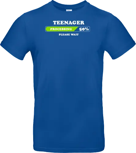 Teenager processing please wait