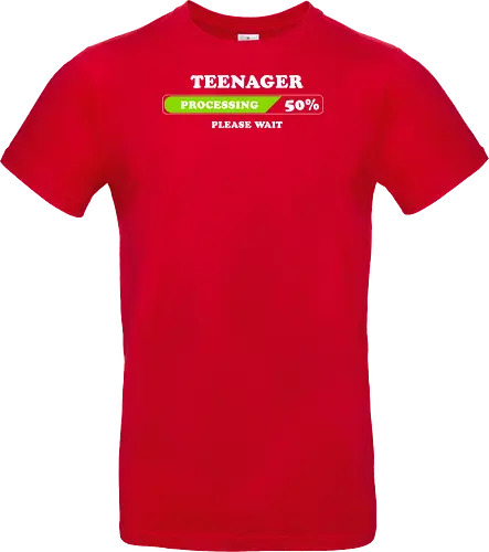 Teenager processing please wait
