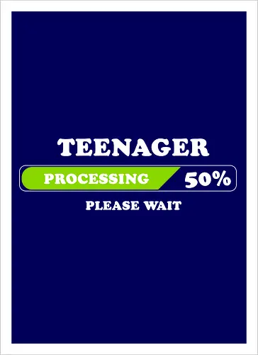 Teenager processing please wait