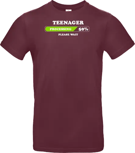 Teenager processing please wait