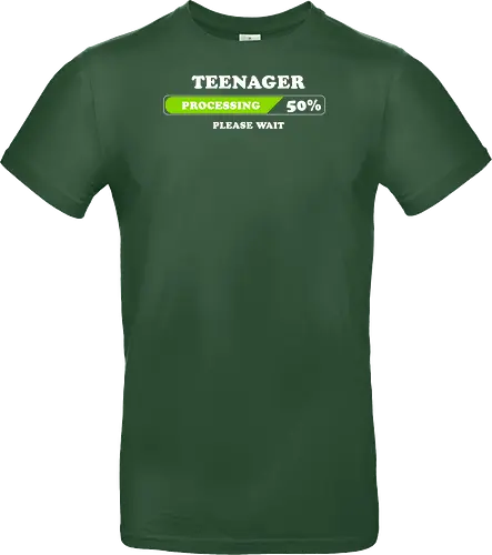 Teenager processing please wait