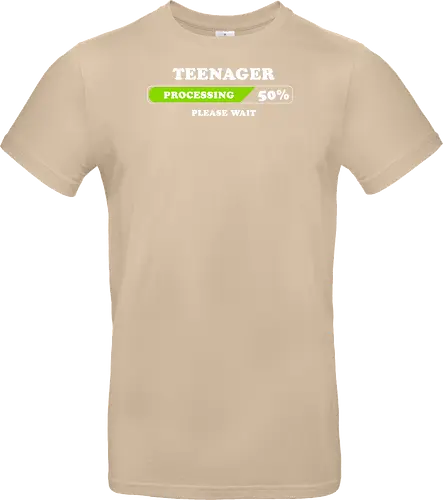 Teenager processing please wait