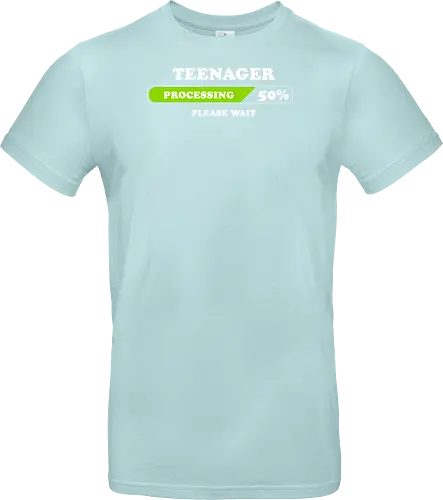 Teenager processing please wait