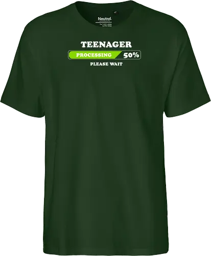 Teenager processing please wait