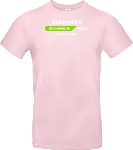 Teenager processing please wait