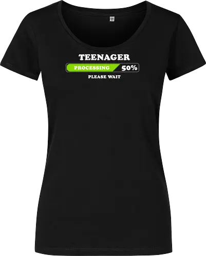 Teenager processing please wait