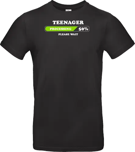 Teenager processing please wait