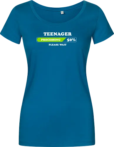 Teenager processing please wait