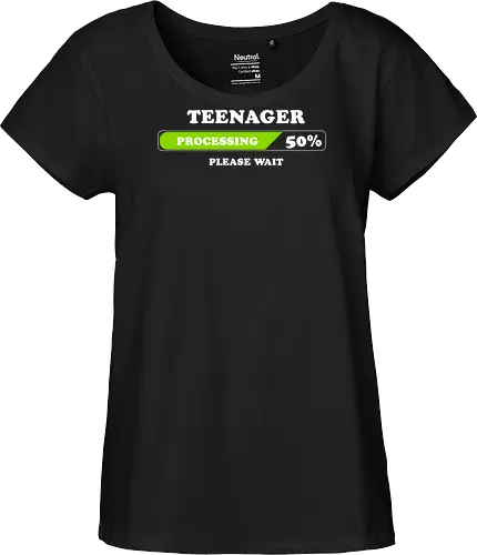 Teenager processing please wait