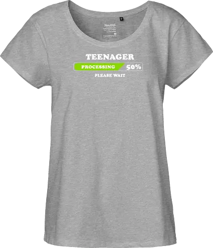 Teenager processing please wait
