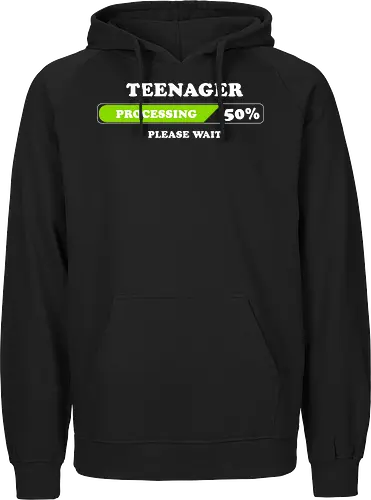 Teenager processing please wait