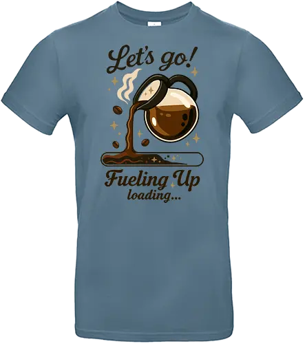 Let's Go Coffee wird geladen - Ästhetik, Barista, Getränk, Koffein, Kaffee, Kaffeeliebhaber, Kaffee-T-Shirt, cool, Tasse Kaffee, Essen, lustig, lustiges Kaffee-T-Shirt, lustiges T-Shirt, Humor, Illustration, Laden, Ladebildschirm, Pop-Art, lm2 kone - Standard T-Shirt