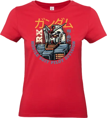 Mobile Suit Pilot Division - TV series, animated, Japanese, mecha, robots, machine, science fiction, sci-fi - Standard T-Shirt (Women)