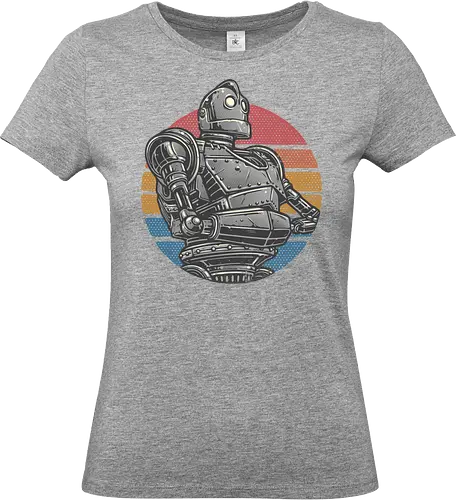 Retro Giant - Movies, retro, robot, robots, film, giant, alien, animated - Standard T-Shirt (Women)